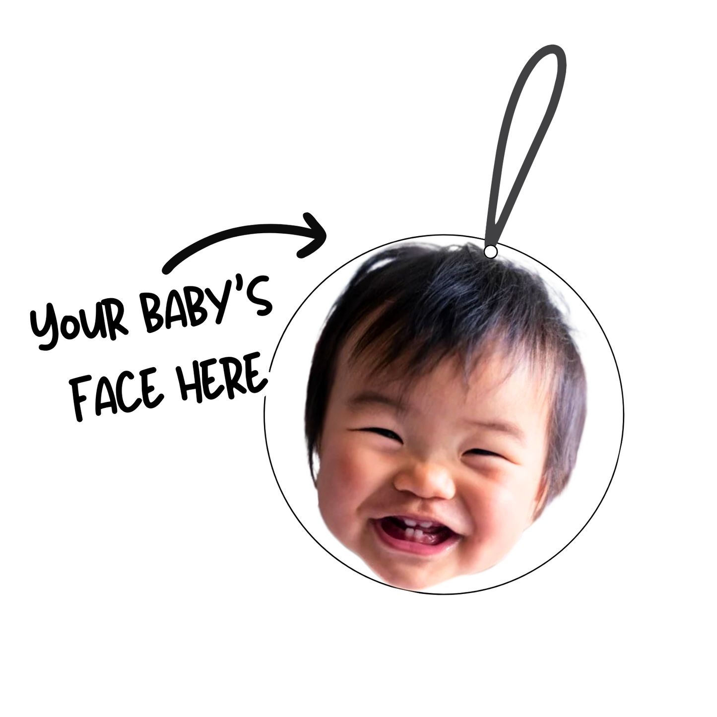 Double-Sided Sibling Custom novelty Car Air Freshener β Two Photos in One
