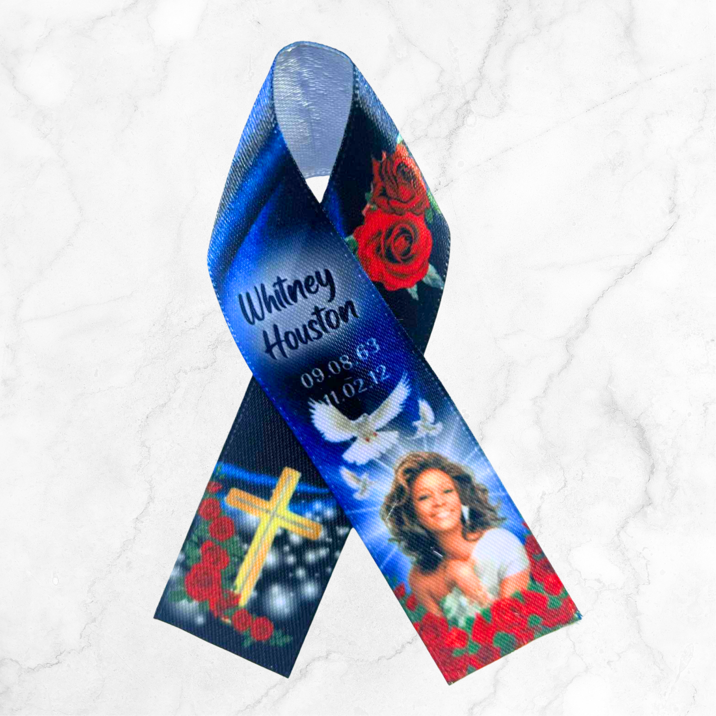 Personalised Memorial Ribbon – Custom Tribute Keepsake