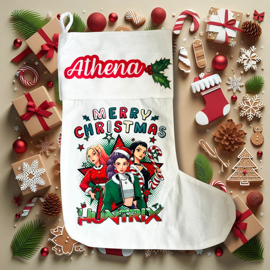 Personalised Character Christmas Stocking β Huntrix, Avengers, Monster High & More
