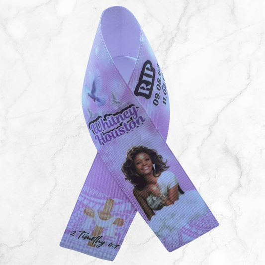 Personalised Memorial Ribbon β Custom Tribute Keepsake Whitney poly inspired + cross