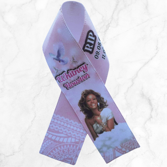 Personalised Memorial Ribbon β Custom Tribute Keepsake Whitney pink poly inspired
