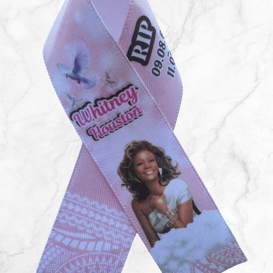 Personalised Memorial Ribbon β Custom Tribute Keepsake Whitney pink poly inspired