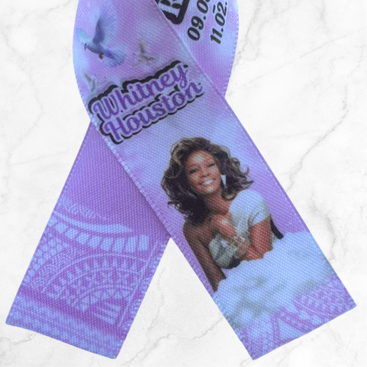 Personalised Memorial Ribbon β Custom Tribute Keepsake Whitney Lilac poly inspired
