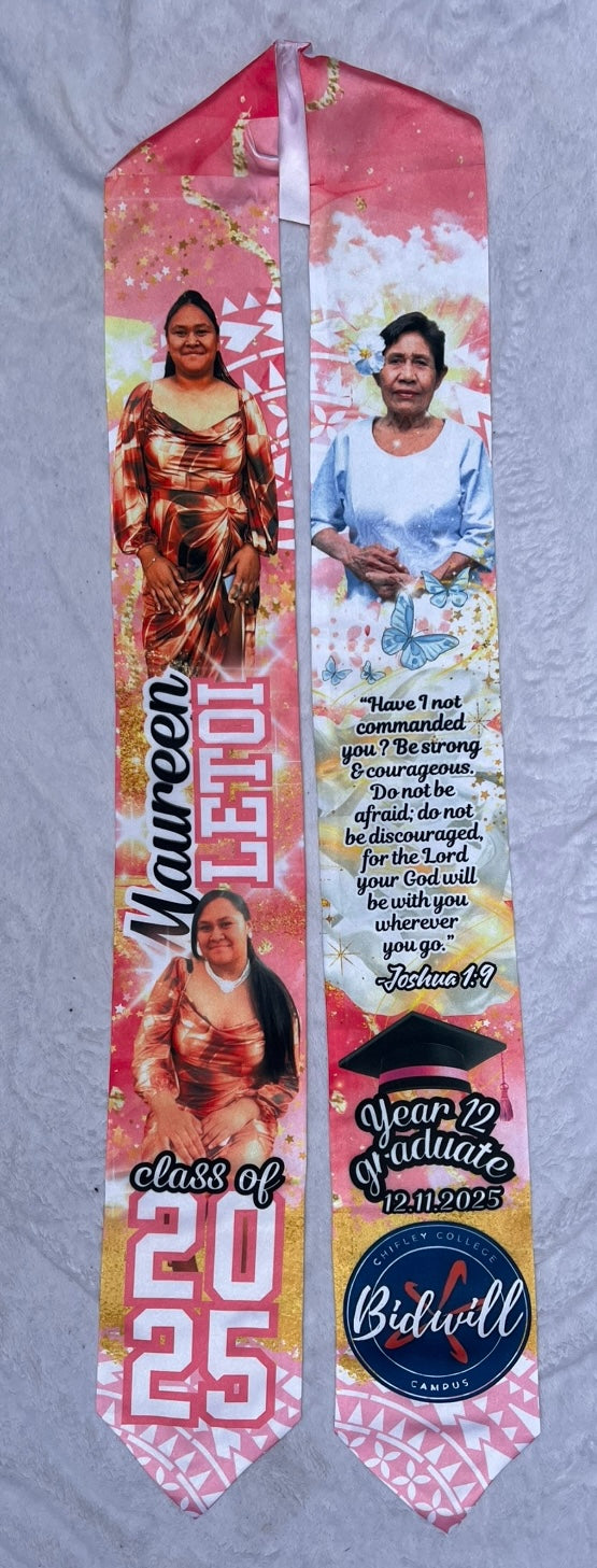 Custom graduation stole 72 inch Custom GRADUATION STOLE, Graduation GIFTS, Personalised Graduation Sash, Class of 2025