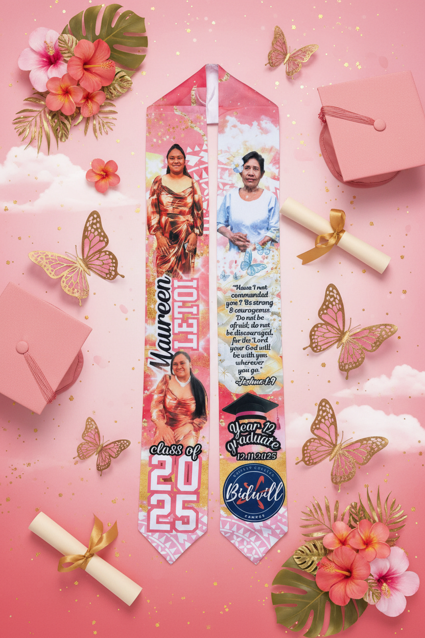 Custom graduation stole 72 inch Custom GRADUATION STOLE, Graduation GIFTS, Personalised Graduation Sash, Class of 2025