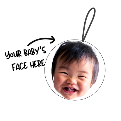 Double-Sided Sibling Custom novelty Car Air Freshener – Two Photos in One
