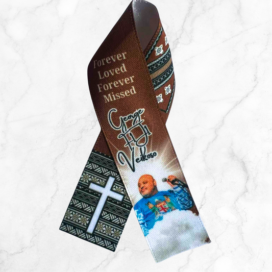 Personalised Memorial Ribbon – Custom Tribute Keepsake