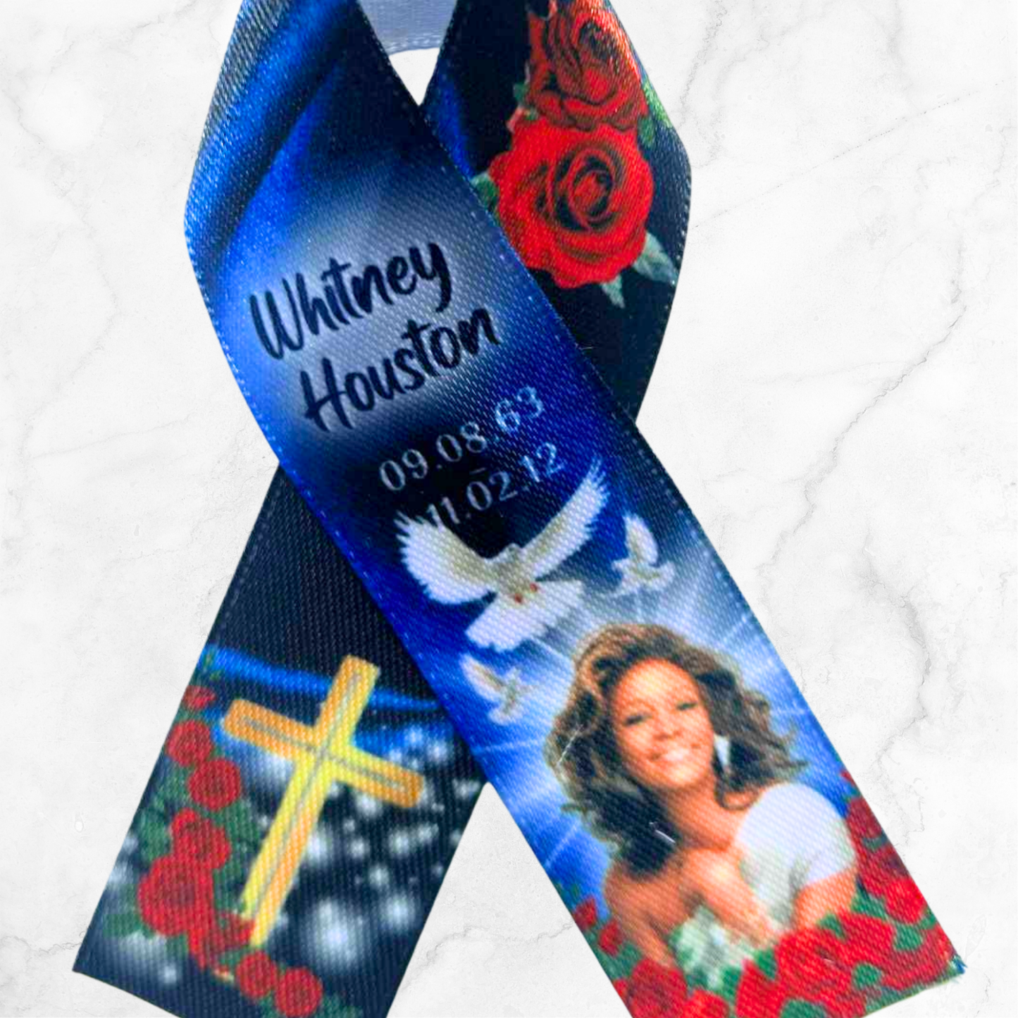 Personalised Memorial Ribbon – Custom Tribute Keepsake