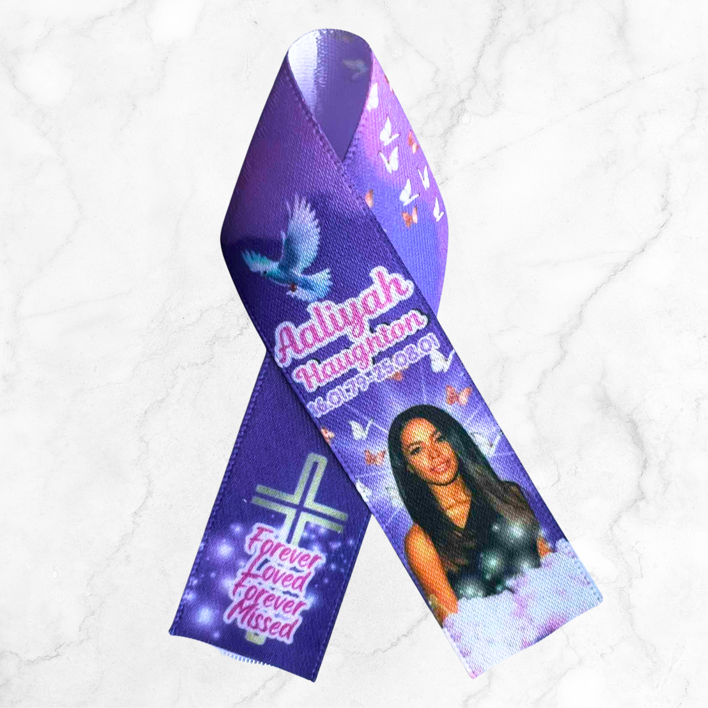 Personalised Memorial Ribbon – Custom Tribute Keepsake