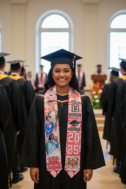 Custom graduation stole 72 inch Custom GRADUATION STOLE, Graduation GIFTS, Personalised Graduation Sash, Class of 2025