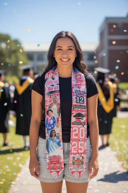 Custom graduation stole 72 inch Custom GRADUATION STOLE, Graduation GIFTS, Personalised Graduation Sash, Class of 2025