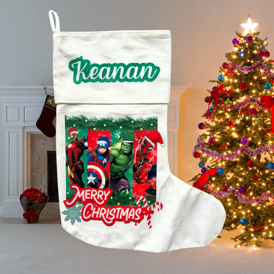 Personalised Character Christmas Stocking – Huntrix, Avengers, Monster High & More