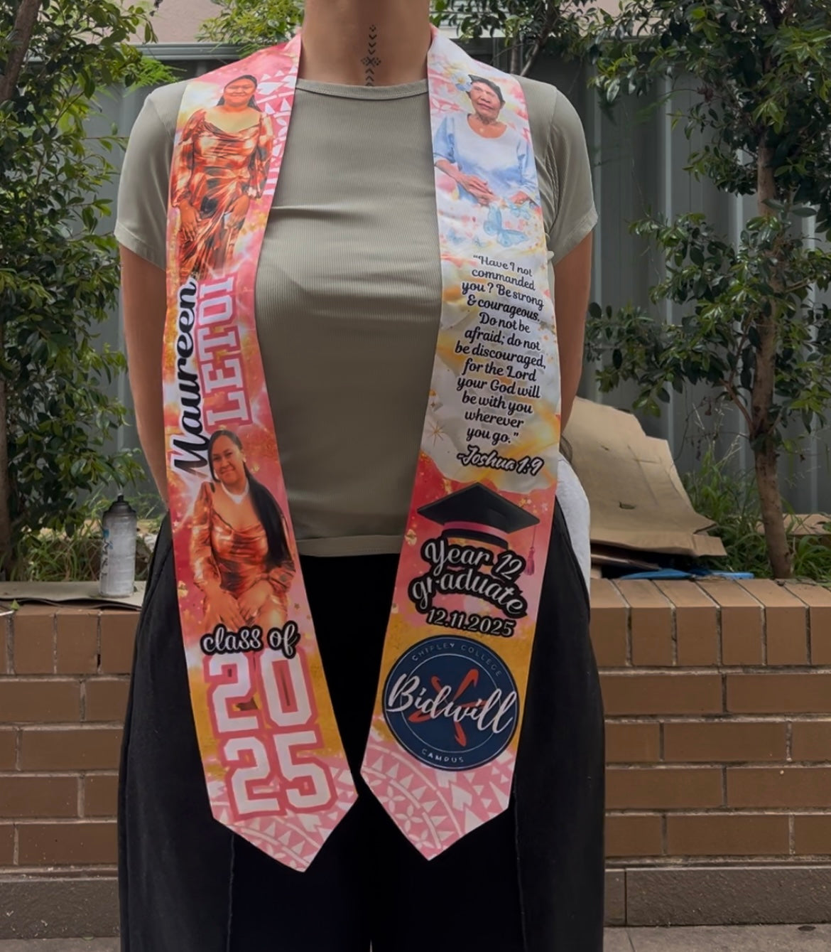 Custom graduation stole 72 inch Custom GRADUATION STOLE, Graduation GIFTS, Personalised Graduation Sash, Class of 2025