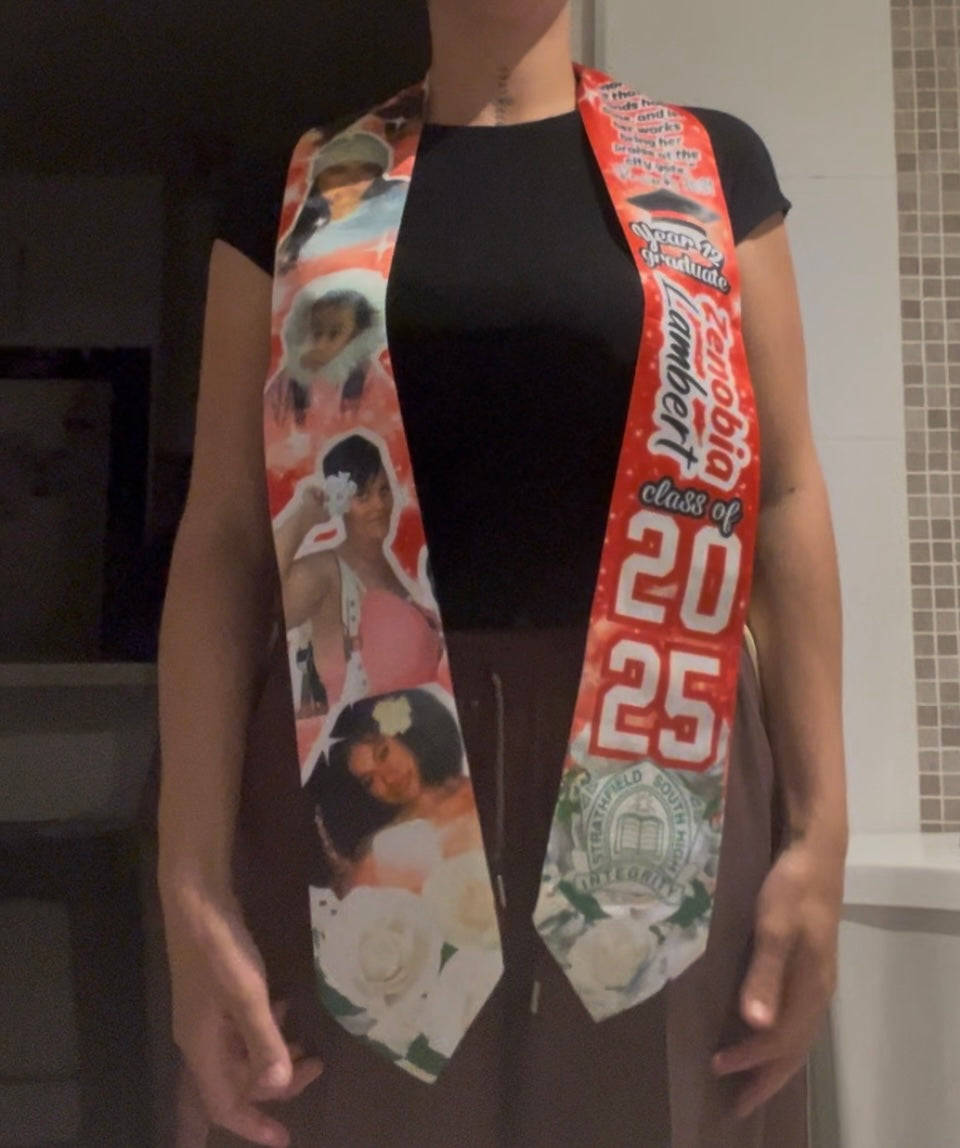 Custom graduation stole 72 inch Custom GRADUATION STOLE, Graduation GIFTS, Personalised Graduation Sash, Class of 2025
