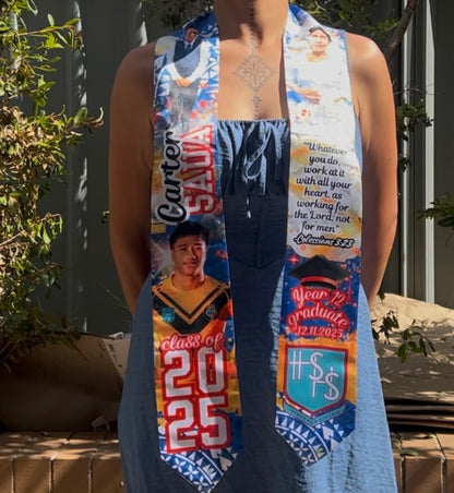 Custom graduation stole 72 inch Custom GRADUATION STOLE, Graduation GIFTS, Personalised Graduation Sash, Class of 2025