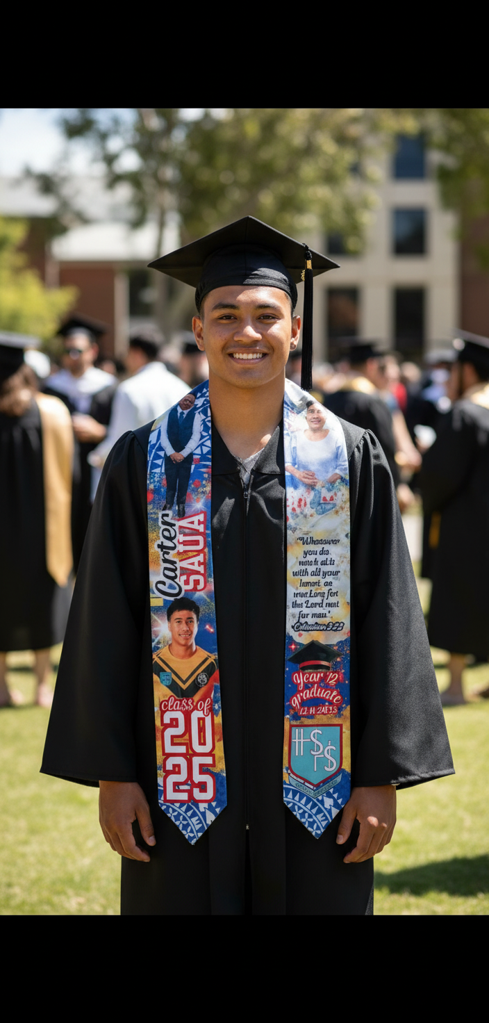 Custom graduation stole 72 inch Custom GRADUATION STOLE, Graduation GIFTS, Personalised Graduation Sash, Class of 2025