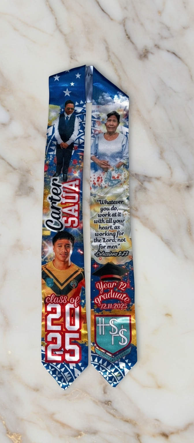 Custom graduation stole 72 inch Custom GRADUATION STOLE, Graduation GIFTS, Personalised Graduation Sash, Class of 2025